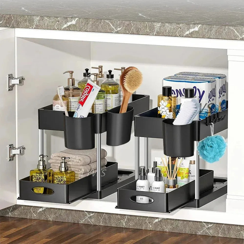 Sliding Cabinet Storage Rack